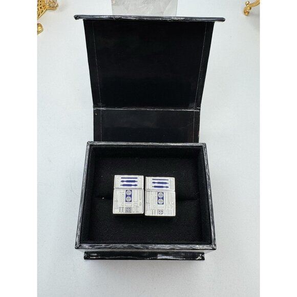 Star Wars Lucas Films R2D2 Cufflinks Jewelry 4GB USB Flash Drive Whit Box - Picture 1 of 12